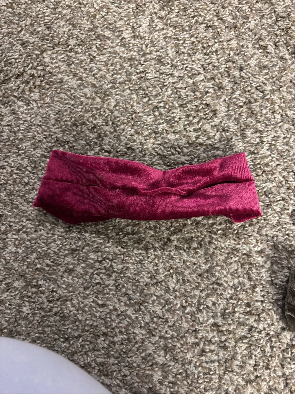 Velvet Twist Headband in Burgundy